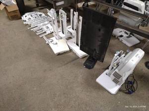 lot 67 image: Epson PowerLite 580 Projector  Pile of Extra Brackets & Parts