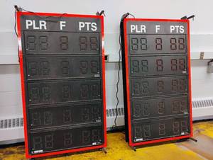 lot 1 image: (2) Daktronics Volleyball Statistic Boards