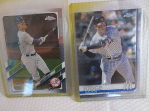 lot 4 image: 2019 & 2021 Topps Chrome Aaron Judg...