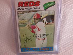 lot 5 image: 1977 Topps Joe Morgan Card...