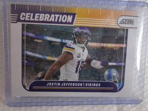 lot 10 image: 2024 Score Justin Jefferson Celebra...