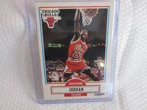 lot 11 image: 1990-91 Fleer Michael Jordan Card...