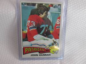 lot 26 image: 1975 Topps John Hannah Card...