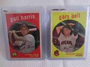 lot 55 image: 1959 Topps Gary Bell & Gail Harris ...