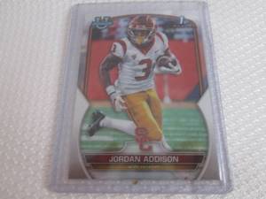 lot 62 image: 2022 Bowman U Jordan Addison Rookie...