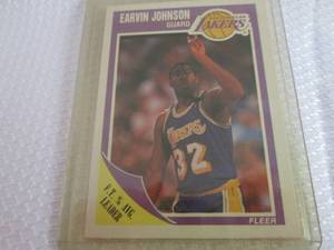 lot 66 image: 1989-90 Fleer Magic Johnson Card...