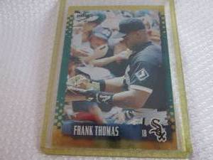 lot 70 image: 1995 Score Frank Thomas Gold Rush C...