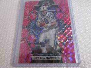 lot 77 image: 2023 Mosaic Peyton Manning Pink Pri...