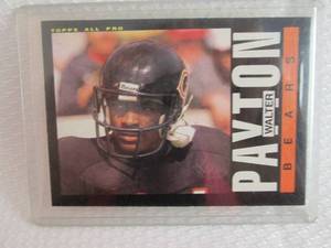 lot 93 image: 1985 Topps Walter Payton Card...