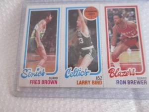 lot 100 image: 1981 Topps Larry Bird  Rookie REPRI...
