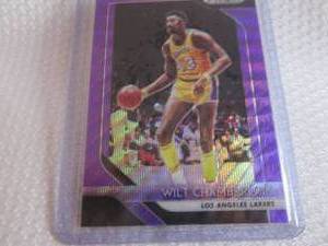lot 113 image: 2018-19 Prizm Wilt Chamberlain Purp...
