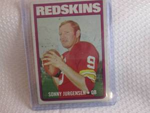 lot 120 image: 1972 Topps Sonny Jurgensen Card...