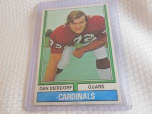 lot 121 image: 1974 Topps Dan Dierdorf Card...