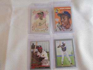 lot 124 image: Assorted Hank Aaron Cards...