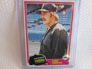 lot 126 image: 1981 Topps Kirk Gibson Rookie Card...