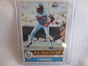 lot 127 image: 1979 Topps Rod Carew Card...