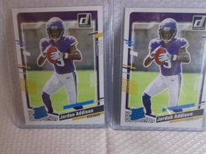 lot 137 image: 2023 Donruss Jordan Addison Rookie ...