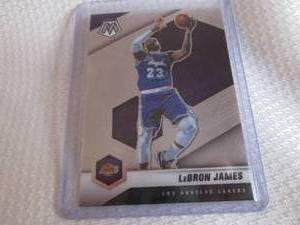 lot 145 image: 2020-21 Mosaic LeBron Jamers Card...