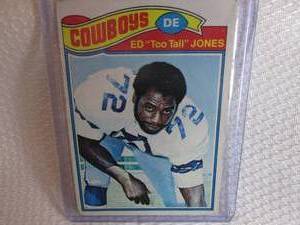 lot 157 image: 1977 Topps Ed Jones Card...
