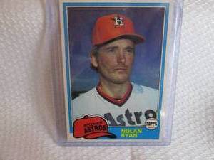 lot 178 image: 1981 Topps Nolan Ryan Card...