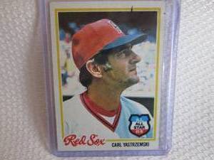 lot 182 image: 1978 Topps Carl Yastrzemski Card...