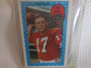 lot 184 image: 1971 Kelloggs Jim Hart Card...