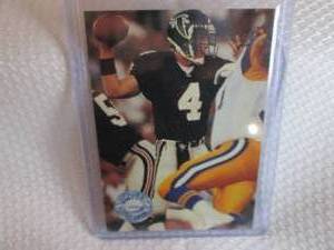 lot 185 image: 1990 Platinum Brett Favre Rookie Ca...