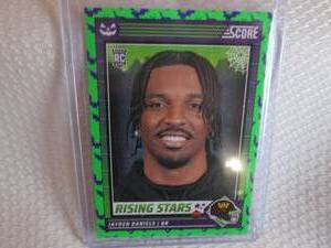 lot 186 image: 2024 Score Jayden Daniels Rookie Ca...