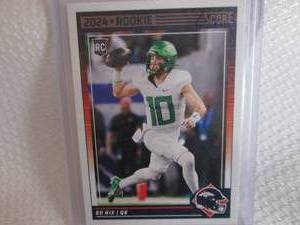 lot 202 image: 2024 Score Bo Nix Rookie Card...