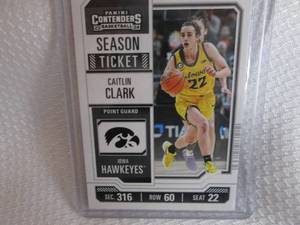 lot 206 image: 2024 Contenders Caitlin Clark Card...