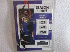 lot 207 image: 2021-22 Contenders LeBron James Car...
