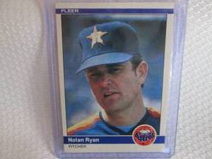 lot 211 image: 1984 Fleer Nolan Ryan Card...