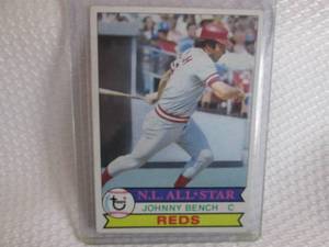 lot 231 image: 1979 Topps Johnny Bench Card...