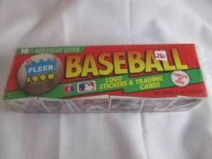 lot 250 image: 1990 Fleer Factory Sealed Set...