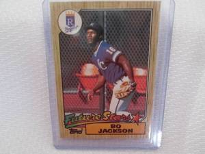 lot 253 image: Topps Bo Jackson Rookie Card...