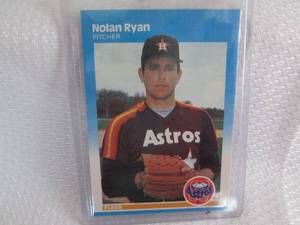 lot 269 image: 1987 Fleer Nolan Ryan Card...