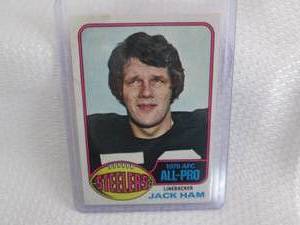 lot 292 image: 1976 Topps Jack Ham Card...