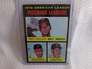 lot 319 image: 1970 American League Pitching Leade...
