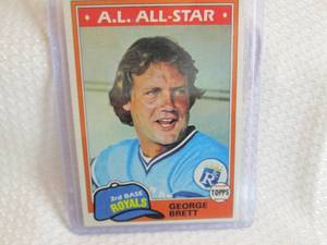 lot 324 image: 1981 Topps George Brett Card...