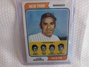 lot 325 image: Yogi Berra Card...