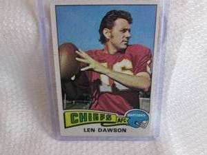 lot 328 image: 1975 Topps Len Dawson Card...