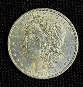 lot 5 image: 1902-O Morgan Silver Dollar AU-EF