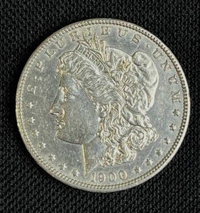 lot 6 image: 1900-P Morgan Silver Dollar AU-EF