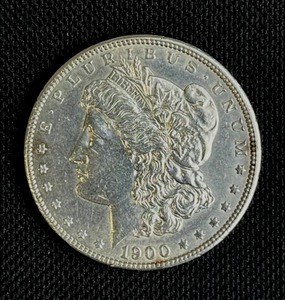 lot 8 image: 1900-P Morgan Silver Dollar AU-VFF