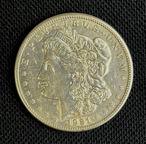 lot 19 image: 1921-S Morgan Silver Dollar AU-VFF