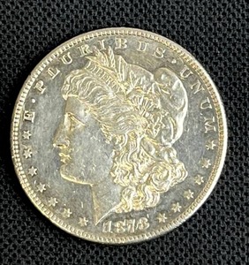 lot 21 image: 1878-S Morgan Silver Dollar AU-EF