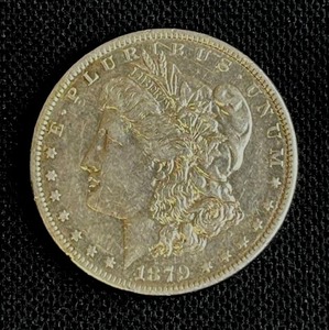 lot 22 image: 1879-O Morgan Silver Dollar AU-EF