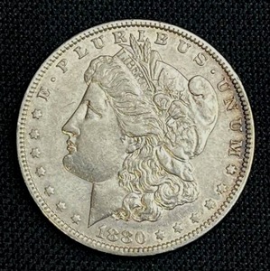 lot 27 image: 1880-O Morgan Silver Dollar EF