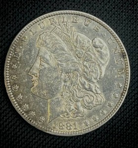 lot 31 image: 1881-O Morgan Silver Dollar VG