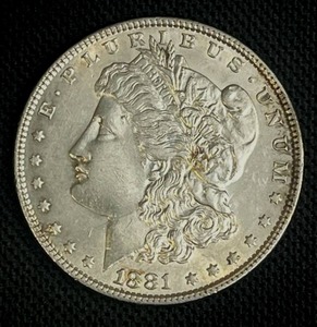 lot 32 image: 1881-P Morgan Silver Dollar VFF